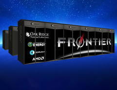 Frontier is expected to have peak performance close to 1.5 exaflops and network bandwidth in excess of 1 petabyte/s. (Source: Cray)