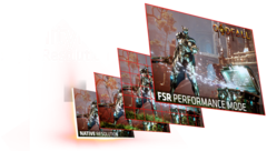 AMD&#039;s FidelityFX Super Resolution will be getting an AI-powered performance punch in the coming months. (Image source: AMD)