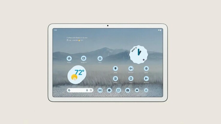 The Pixel tablet looks rather basic at this stage. (Image source: Google)