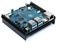 The Hardkernel ODROID-N2 integrates four ARM Cortex-A73 cores and two Cortex-A53 cores along with an ARM Mali-G52 GPU. (Image source: Hardkernel)