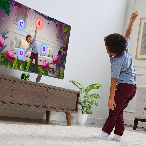 LeapMove can be placed above or below the TV. (Image source: LeapFrog)