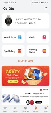 In some cases, Huawei also shows advertisements in the app.