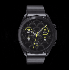 Samsung Galaxy Watch 3 - black titanium. (Image source: @evleaks)