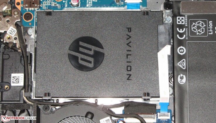 The SATA bay is occupied by a dummy drive