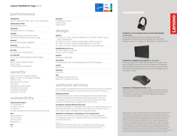 Lenovo ThinkPad X1 Yoga Gen 6 specifications