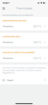 Elements App: Thermostats overview