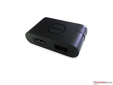 Dell includes a USB-C adapter.