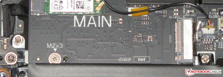 There is a slot for a second NVMe SSD.