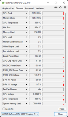 GPU-Z - Nvidia GeForce RTX 3080 Ti Laptop GPU