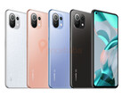 The Xiaomi 11 Lite 5G NE will arrive in four colours. (Image source: @ishanagarwal24 & Pricebaba)