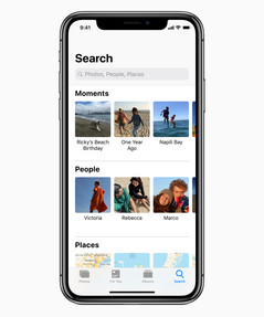 Photos has new search functionality.