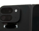 The alleged Pixel Fold 2 with what appears to be four rear-facing cameras. (Image source: Android Authority - edited)