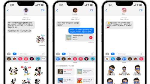 iMessage offers a seamless experience, but the situation changes when iPhone users text non-iMessage users (Source: Apple)