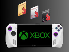 Snapdragon chips above rumored new Xbox console (Image source: Qualcomm, Asus, Microsoft Gaming with edits)