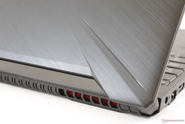 The Asus TUF FX505DT offers an aluminum-coated lid on an otherwise plastic chassis.