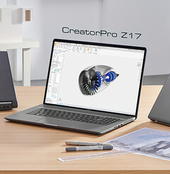The CreatorPro Z17 features powerful Alder Lake processors and NVIDIA RTX workstation GPUs. (Image source: MSI)