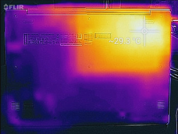 Thermal map (idle, bottom)