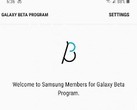 The welcome screen for the Samsung Members beta-testing program. (Source: XDA)