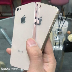Purported image of the iPhone SE 2 case showing a glass back. (Source: Slashleaks)