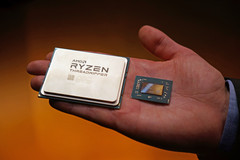 AMD&#039;s Ryzen Threadripper is the largest consumer CPU ever made. (Source: PCWorld)