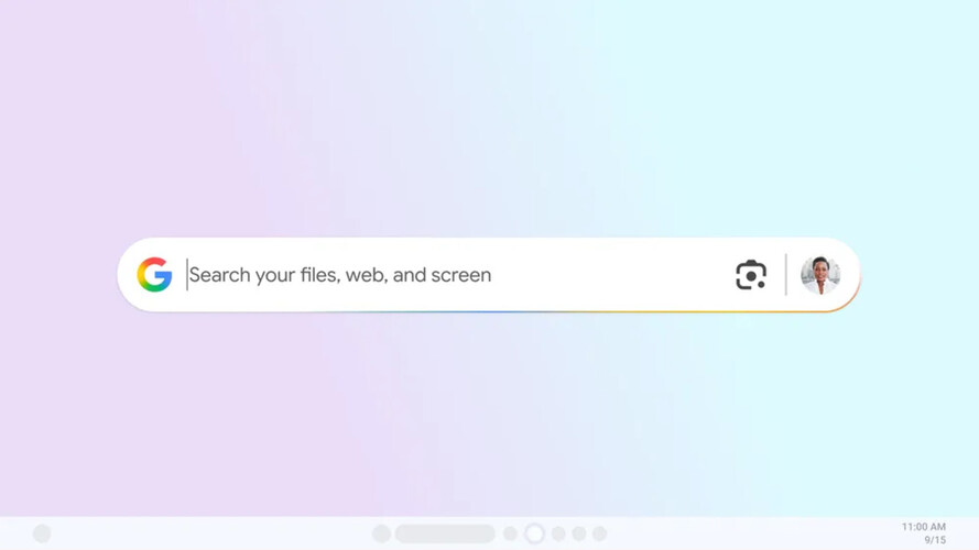 Promotional mock-up of Google's new experimental Search app for Windows. (Image Source: Google)