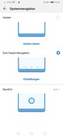 A look at the navigation options in EMUI 9.1