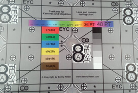 Photo of test chart