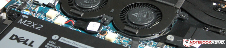Dual-fan cooling for the Intel Core i5-8265U (Whiskey Lake quad-core)