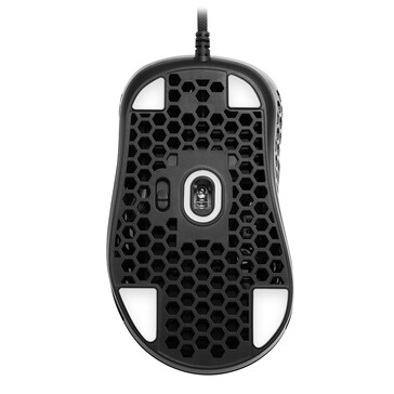 Sharkoon Light² 200 ultra light gaming mouse - From below: sensor, polling rate switch, feet