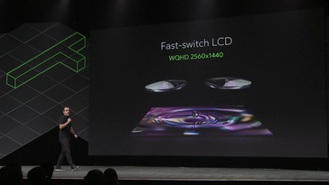 Presentation slide showing the screen resolution of the Oculus Go. (Source: Gizmodo)