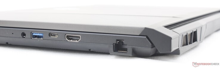 Right: 3.5 mm headset, USB-A 3.2 Gen. 1, USB-C 3.2 Gen. 1, HDMI (4K60)