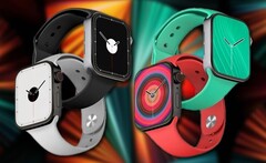 The Apple Watch Series 7 is expected to feature 41 mm and 45 mm size options. (Image source: PhoneArena/Apple - edited)