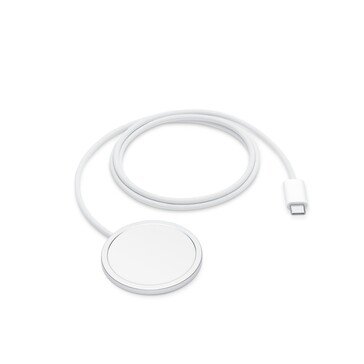 The updated Qi2 25W MagSafe charger can charge the iPhone 17 phones to 50% battery in 30 minutes. (Image source: Apple)