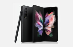 The Galaxy Z Fold 3 will be Samsung&#039;s first foldable smartphone to support an S Pen. (Image source: Evan Blass)