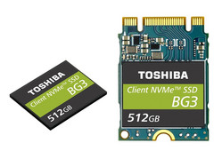 The M.2 2230 removable module allows OEMs to provide upgrade options for laptops and other mobile devices. (Source: Toshiba)