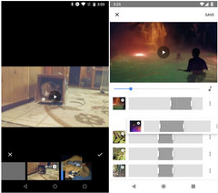 Google Photos movie editor: old and new (Source: Android Police)