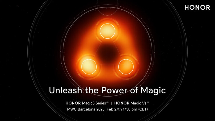 Honor confirms the Magic Vs will join its latest flagship smartphones at MWC 2023. (Source: Honor)