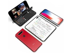 Fanmade renders of a foldable iPhone. (Source: InsanerTech)