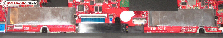Two NVMe SSDs form a RAID 0 array.