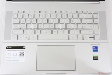 Key size and feedback remain the same as on the Envy 15