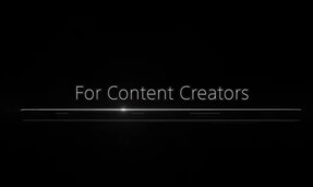 "For content creators". (Image source: Sony)
