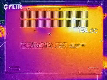 Waste heat stress test Acer Spin 3 SP313 i5-1135G7 - underside