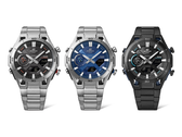 From left to right: the Casio Edifice ECB-2300D-1A, ECB-2300D-2A and ECB-2300DC-1A. (Image source: Casio)