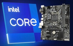 Gigabyte H410M boards have a compatibility workaround for Intel's Rocket Lake processors. (Image source: Intel/Gigabyte - edited)