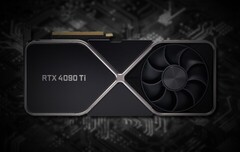 Nvidia RTX 40 series boards are reportedly bringing massive performance improvements over the RTX 30 GPUs. (Image source: Nvidia (mocked up 3090)/Unsplash - Daniel R Deakin)