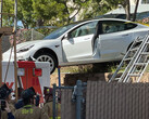 This Model 3 accident is an apt illustration of Tesla's Q2 production crash (image: SDFD)