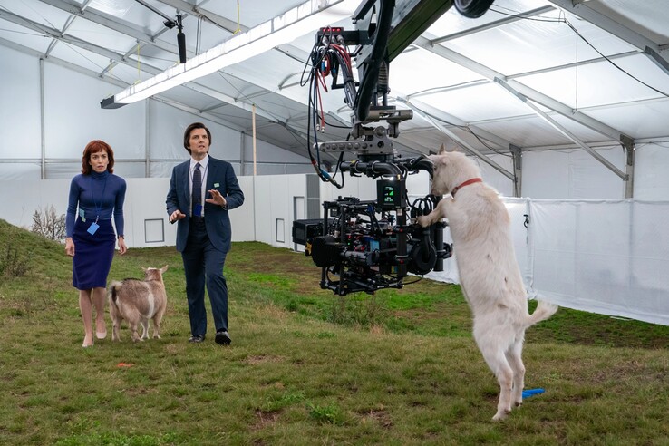 Behind the scenes of Severance Season 2. (Image source: Apple TV+)