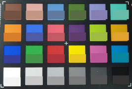 ColorChecker: the target color is displayed in the lower half of each field.