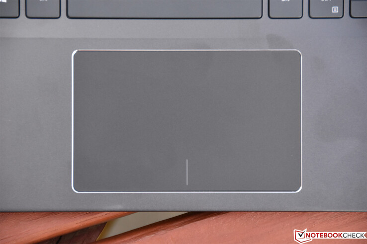 We like the large touchpad, but we aren't in love with the integrated buttons.