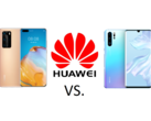 How big are the differences between the Huawei P40 Pro (left) and the Huawei P30 Pro (right)?
